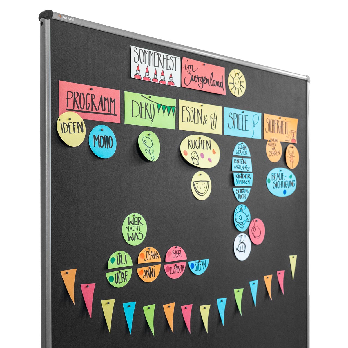 Pin-It Cards, oval, 250 sheets, assorted