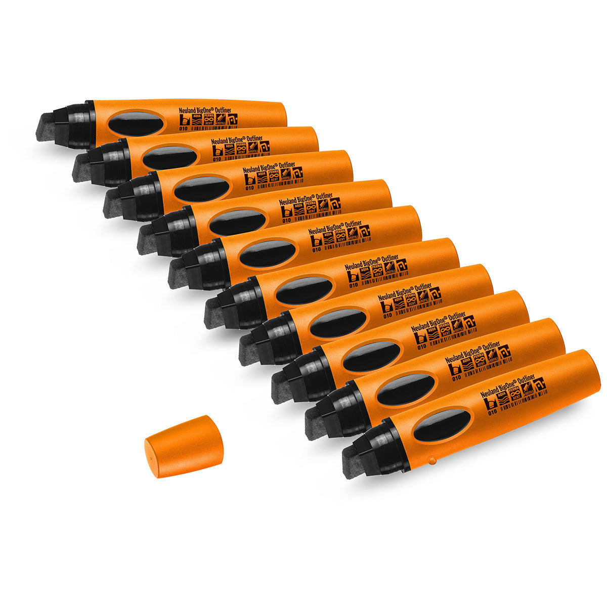 Neuland BigOne® Outliner contour marker, wedge nib – 10/set