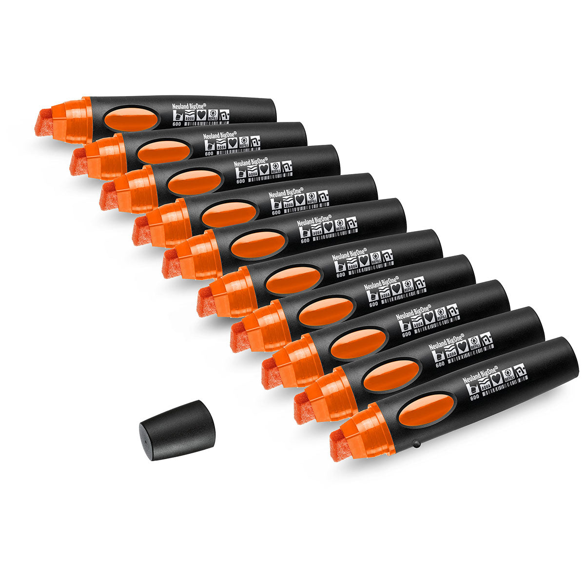 Neuland BigOne® Uni Set, 10-Pack Facilitation Markers, Wedge Nib