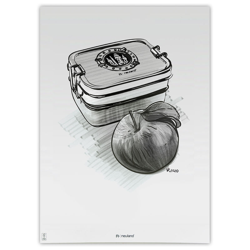 Neuland No.One® Art, brush nib 0.5-7 mm, 5/color sets - 7 Tones of Grey