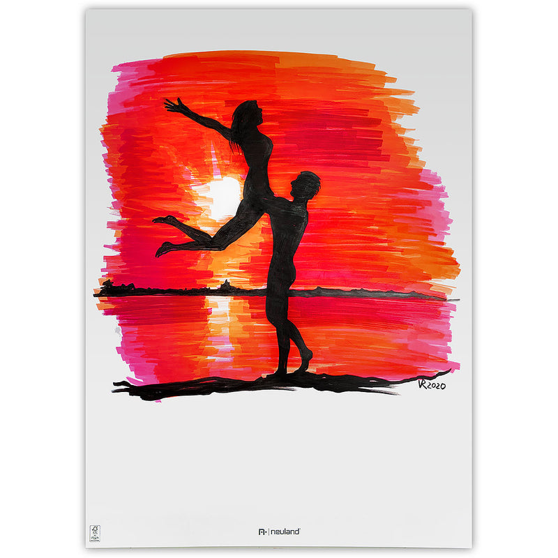 Neuland No.One®, wedge nib 2-6 mm, 5/color sets - 8 Sweet Sunset