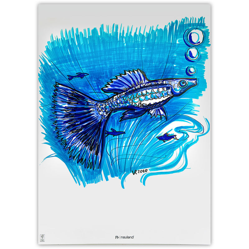 Neuland No.One® Art, brush nib 0.5-7 mm, 5/color sets - 9 Blue Sky