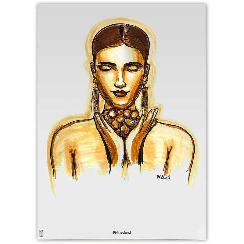 Neuland No.One® Art, brush nib 0.5-7 mm, 5/color sets - 5 Deep Desert