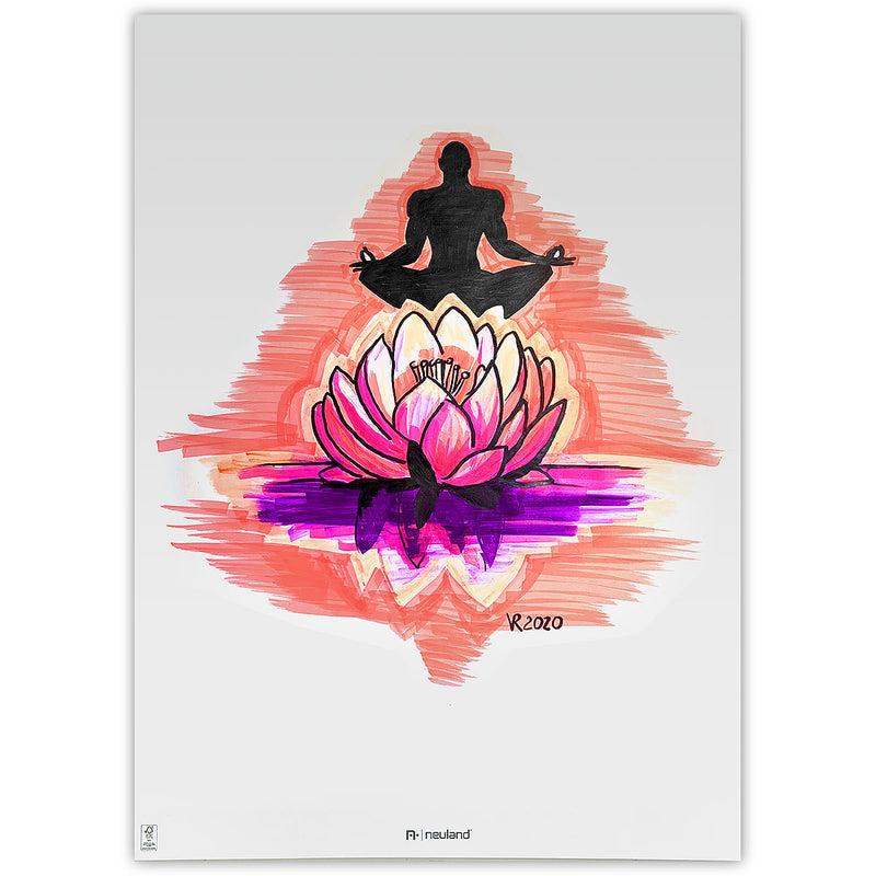 Neuland No.One® Art, brush nib 0.5-7 mm, 5/color sets - 6 Lucky Lotus