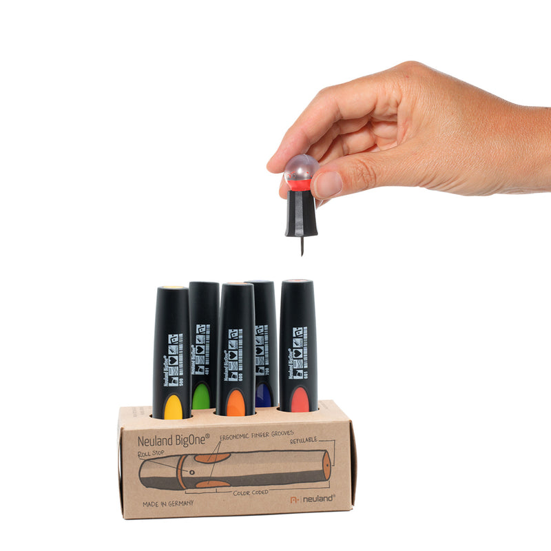 Neuland BigOne®, wedge nib, No. 29 Six-Pack, Rainbow