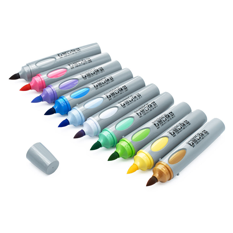 Neuland BigOne® Art, brush nib 2-15 mm, Set of 10, No. 10-4 - Light Bloom