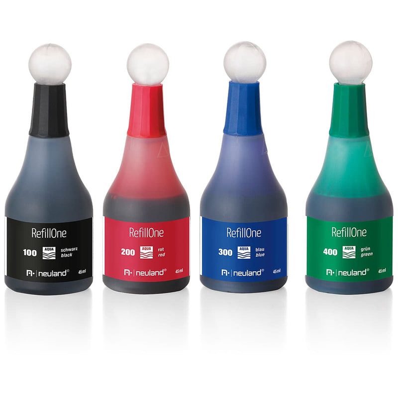 RefillOne Ink, water-based, 4 color set - No. 1