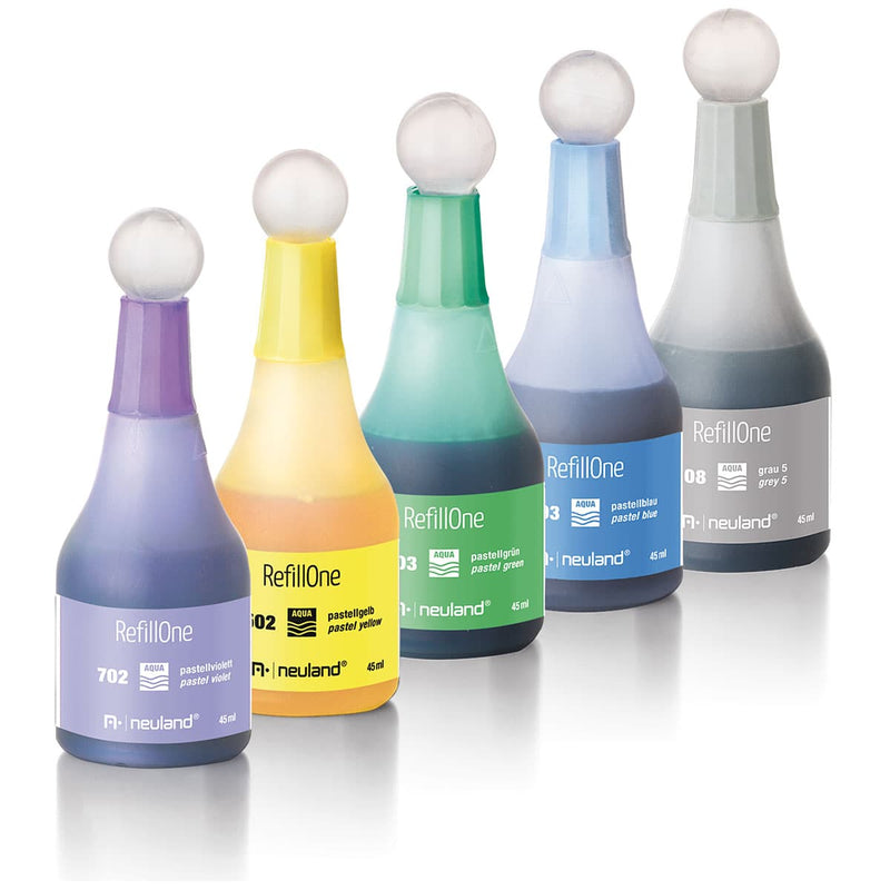 RefillOne Ink, water-based, 5 color set - No. 22 Pastel