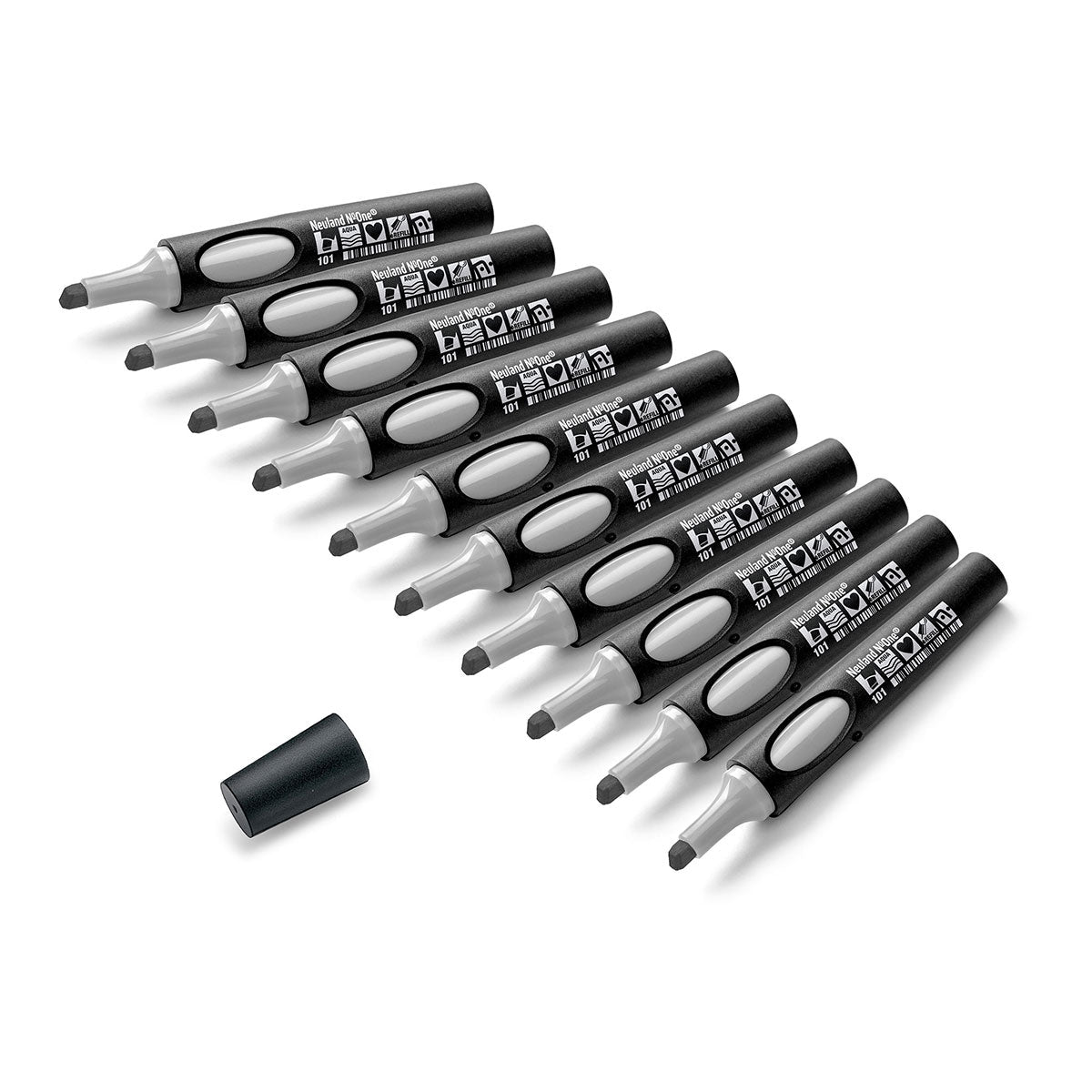 Neuland No.One® Uni Set, 10-Pack Facilitation Markers, wedge nib