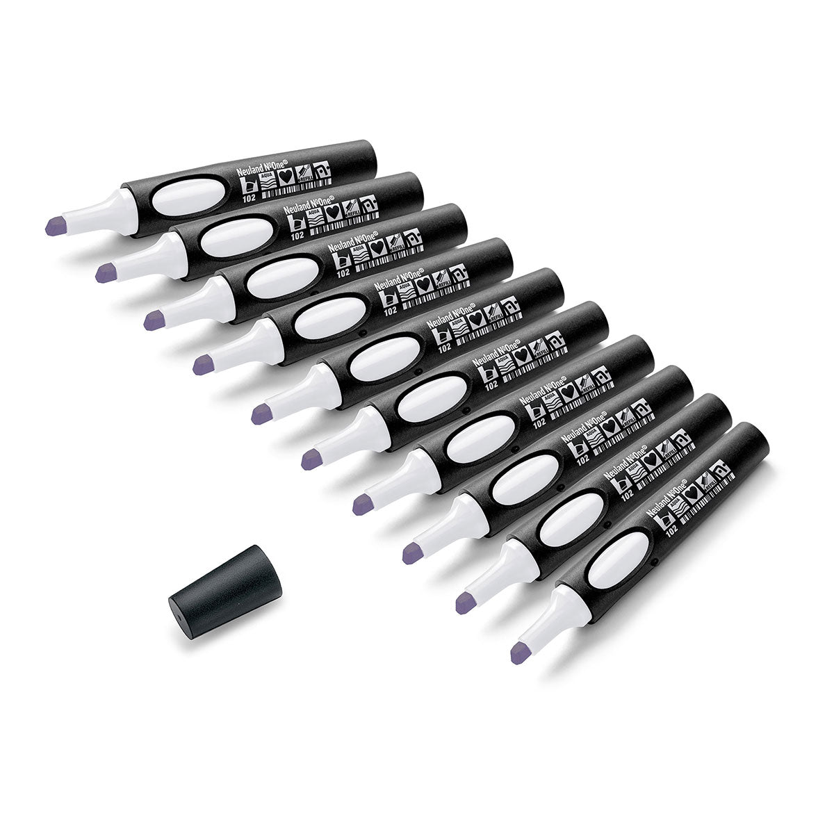 Neuland No.One® Uni Set, 10-Pack Facilitation Markers, wedge nib