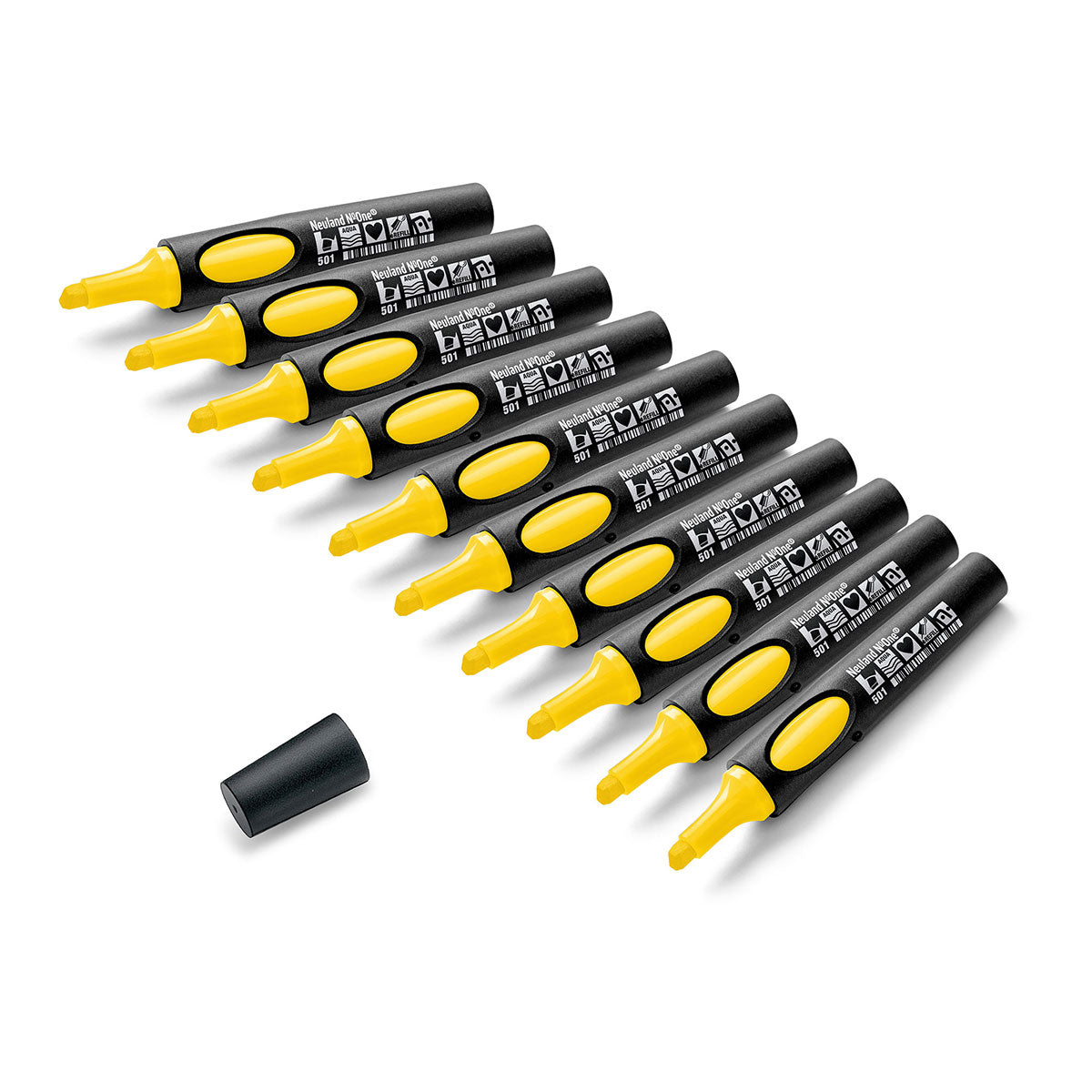 Neuland No.One® Uni Set, 10-Pack Facilitation Markers, wedge nib