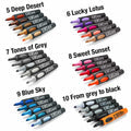 Neuland No.One®, wedge nib 2-6 mm, 5/color sets - 14 Ice in the Sunshine
