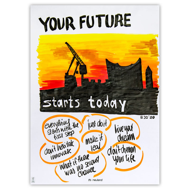 Neuland No.One®, wedge nib 2-6 mm, 5/color sets - 17 Sunset