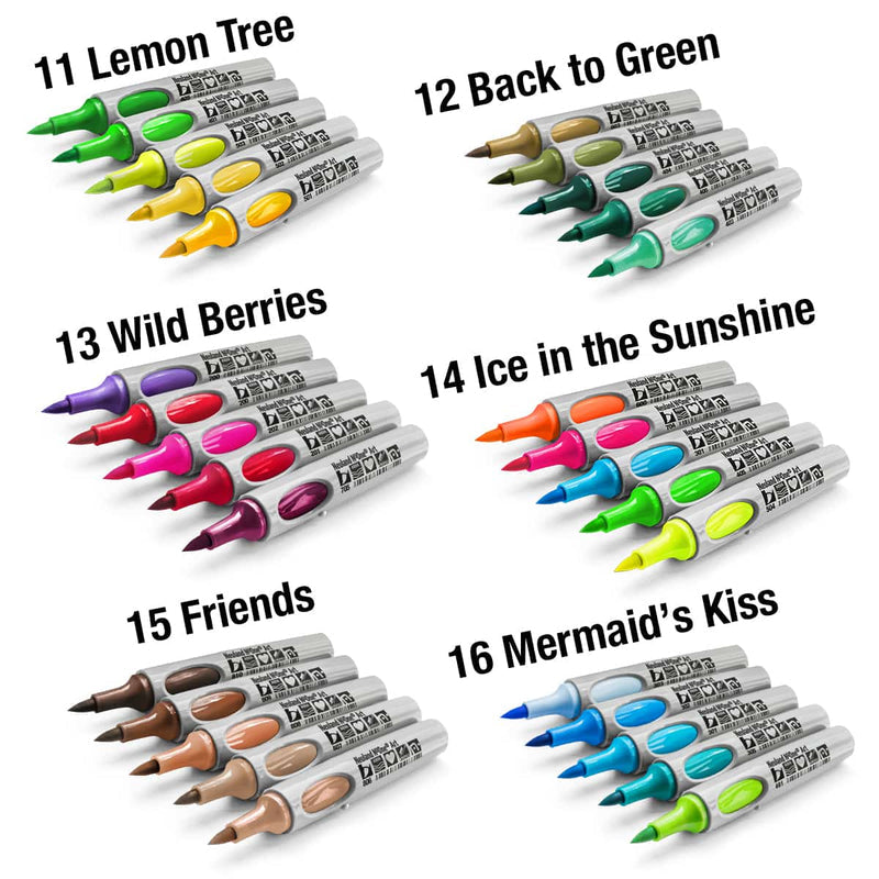 Neuland No.One® Art, brush nib 0.5-7 mm, 5/color sets - 5 Deep Desert