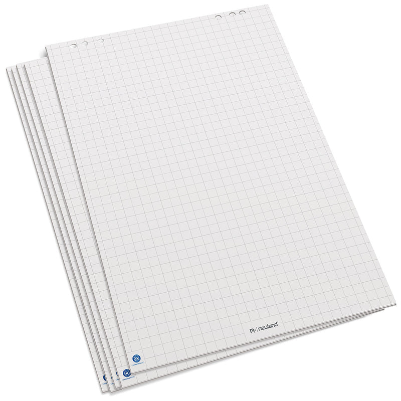 FlipChart Paper, white recycled - checkered