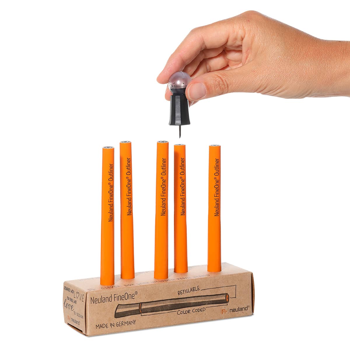 Neuland FineOne® Outliner contour marker, 1 mm – 10 Pack