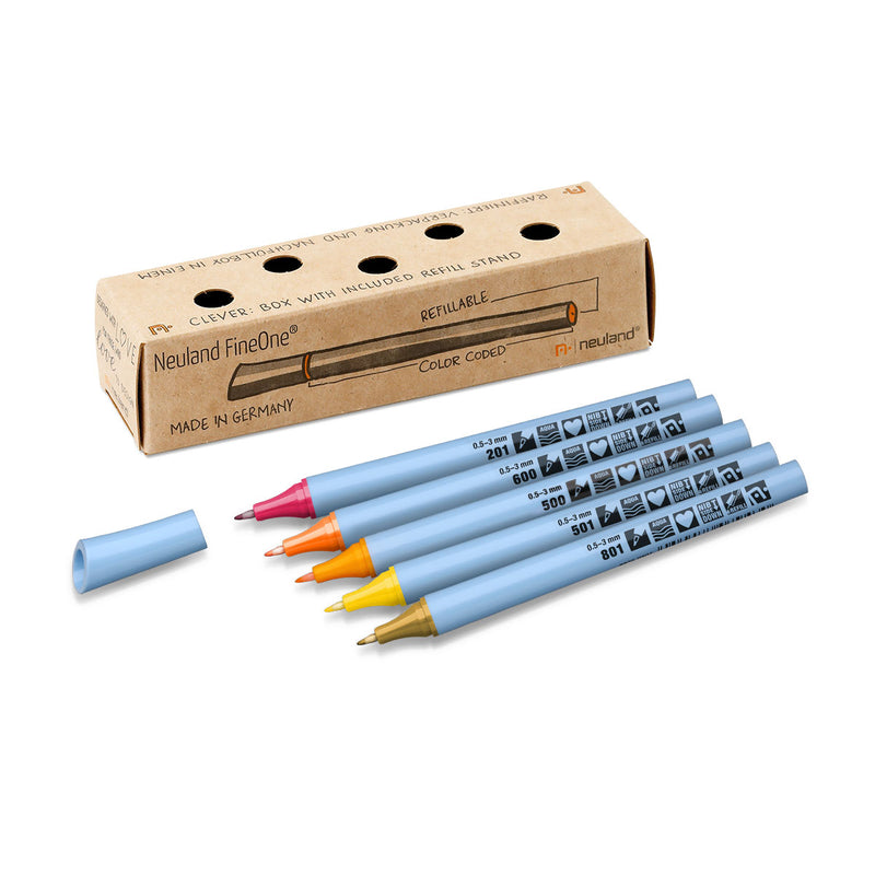 Neuland FineOne® Flex, 5/color sets - Set No. 17 Sunset