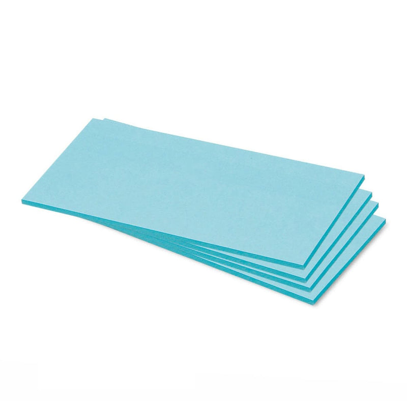 Stick-It Cards, rectangular, 100 sheets, single colors