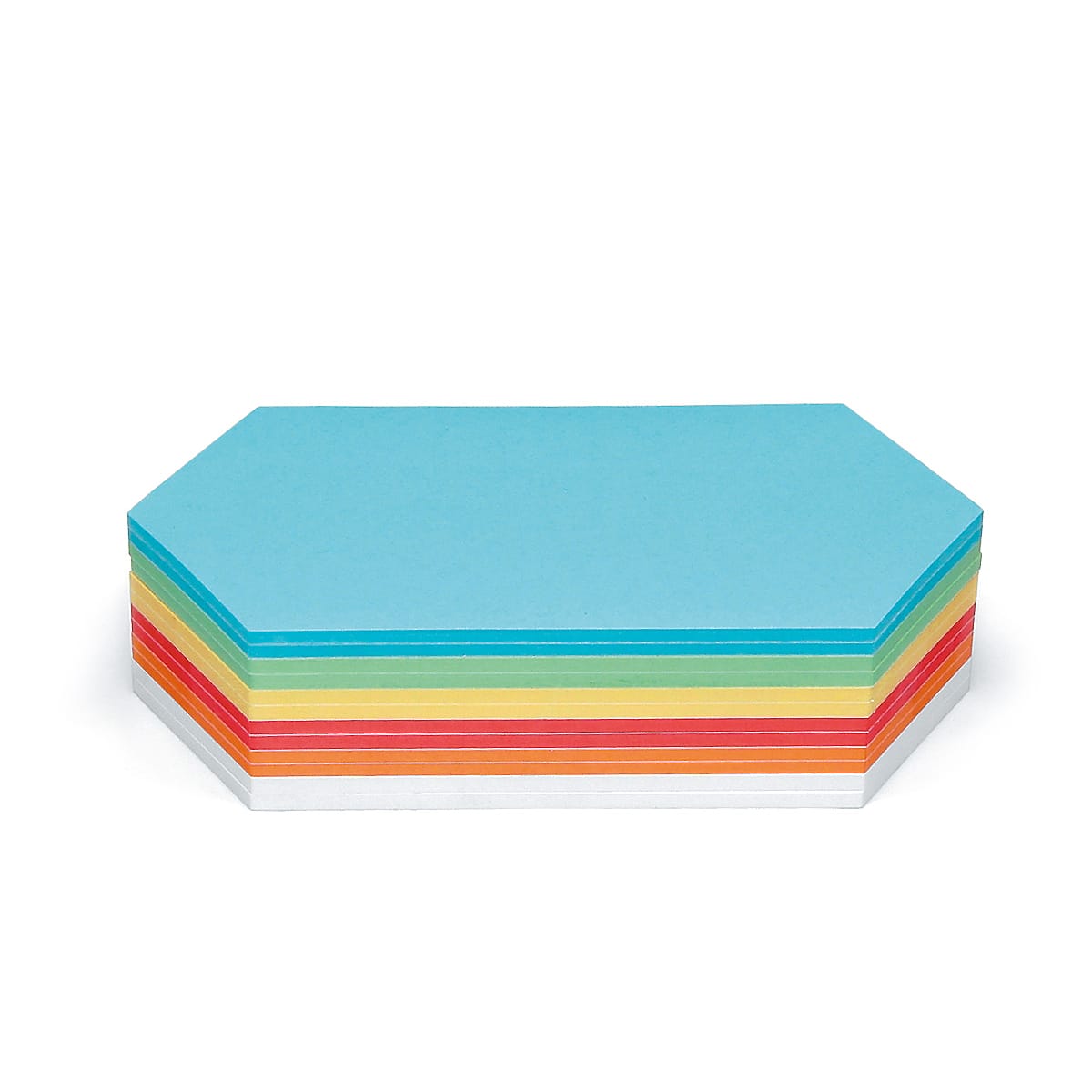 Stick-It Cards, irregular hexagon, 300 sheets, assorted