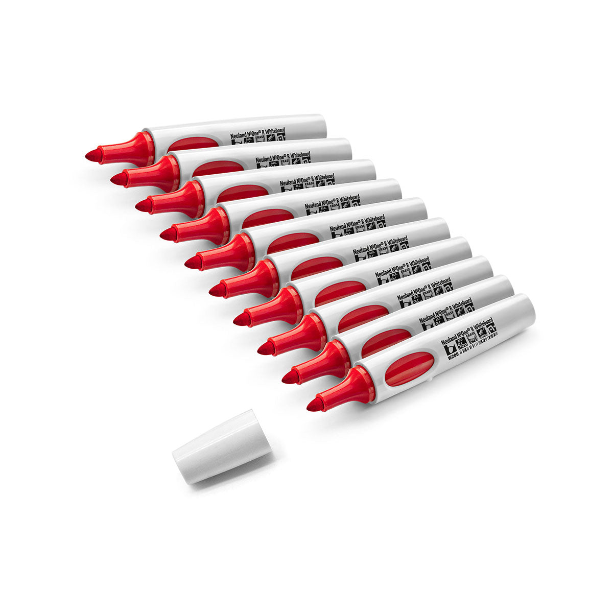 Neuland No.One® R, round nib whiteboard markers – 10 Pack Uni Set
