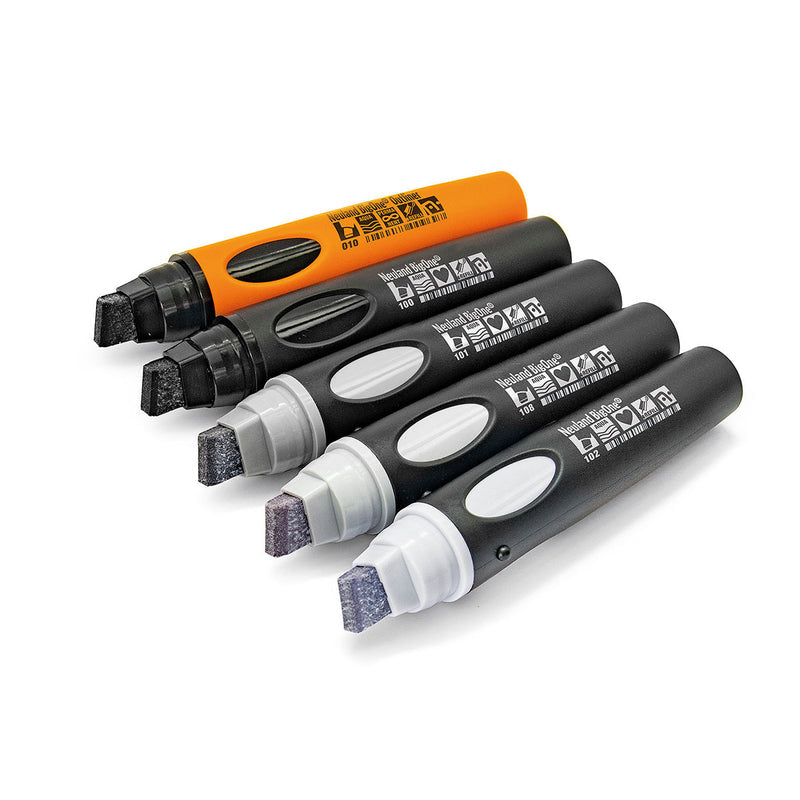 Neuland BigOne® wedge, 5 color sets - Set No. 10 From grey to black