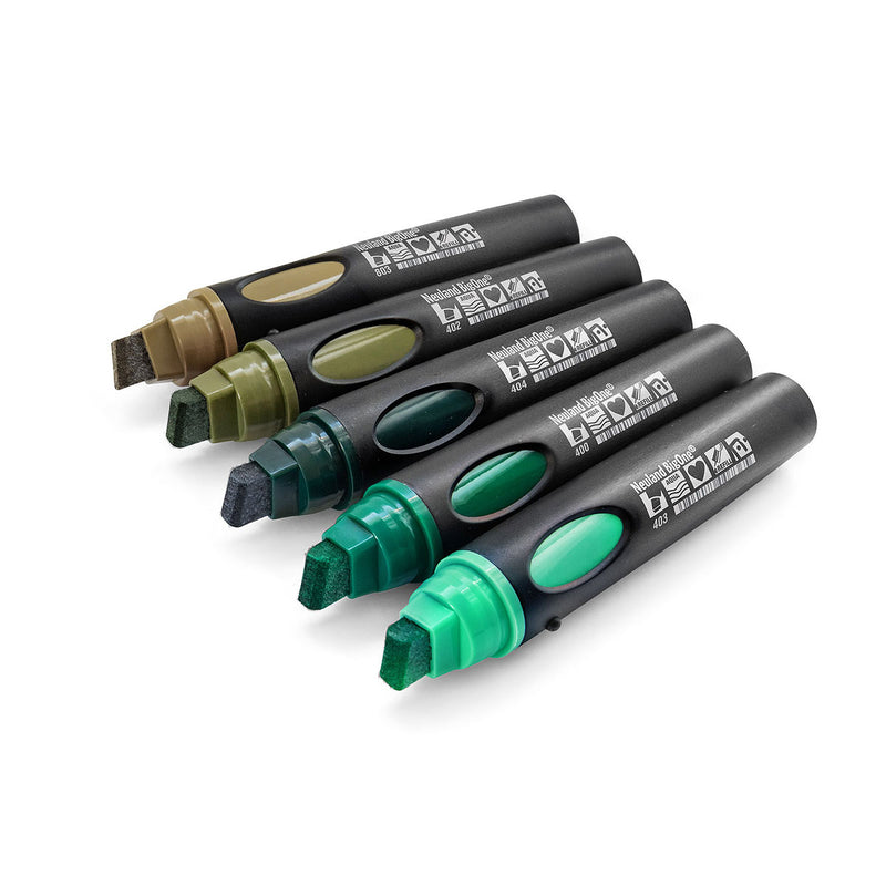 Neuland BigOne® wedge, 5 color sets - Set No. 12 Back to green
