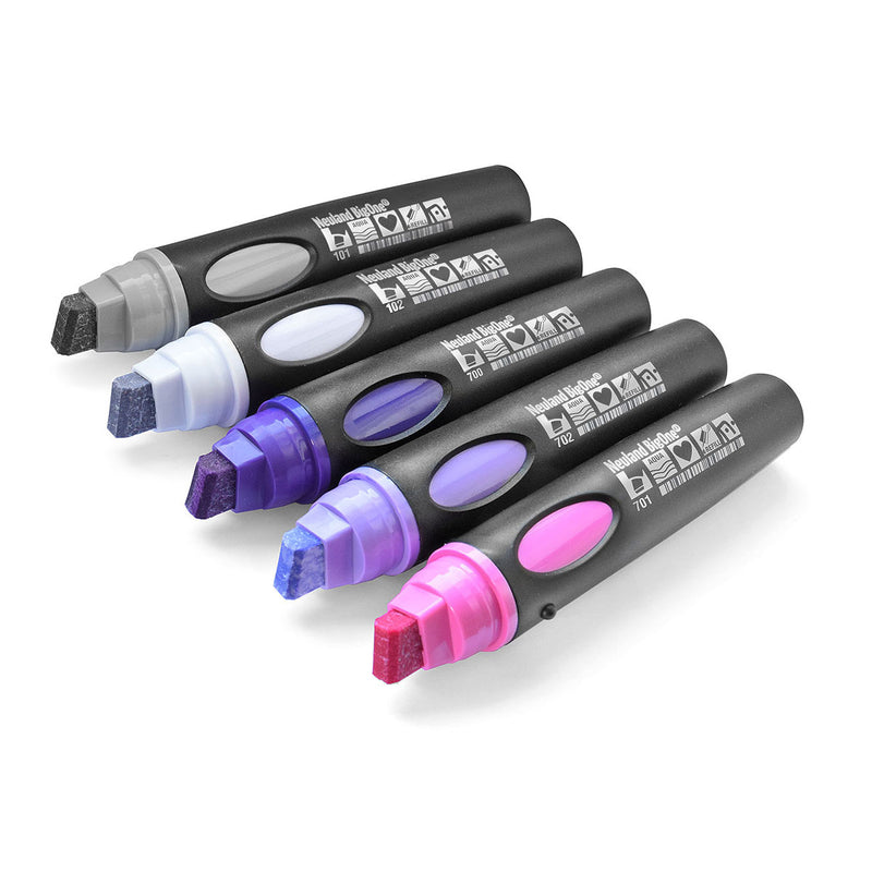 Neuland BigOne® wedge, 5 color sets - Set No. 18 Pink Amethyst