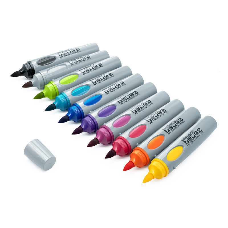 Neuland BigOne® Art, brush nib 2-15 mm, Set of 10, No. 10-3 - Power Pop