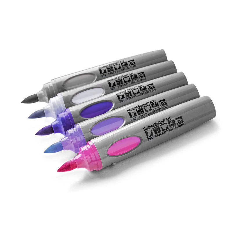 Neuland BigOne® Art, 5/color sets - Set No. 18 Pink Amethyst