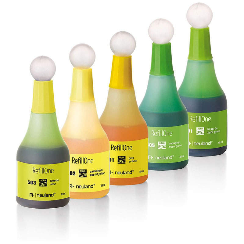 RefillOne Ink, water-based, 5 color set - No. 11 Lemon tree