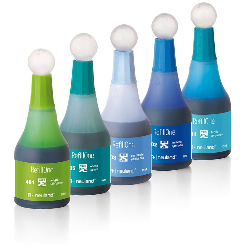 RefillOne Ink, water-based, 5 color set - No. 16 Mermaid´s Kiss