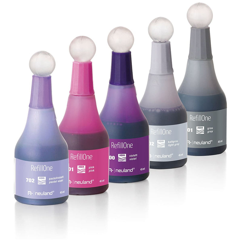 RefillOne Ink, water-based, 5 color set - No. 18 Pink Amethyst