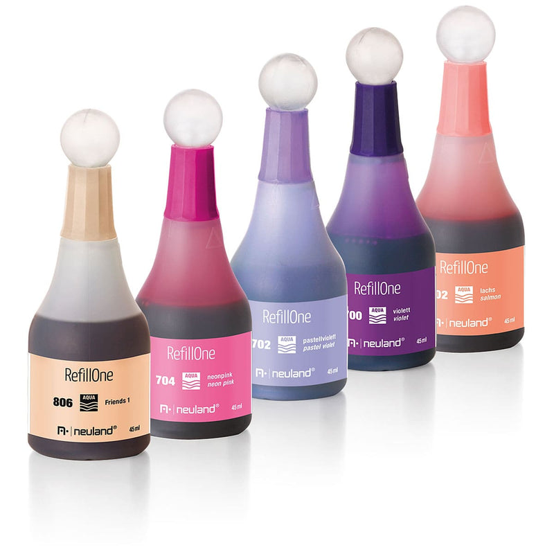 RefillOne Ink, water-based, 5 color set - No. 6 Lucky Lotus