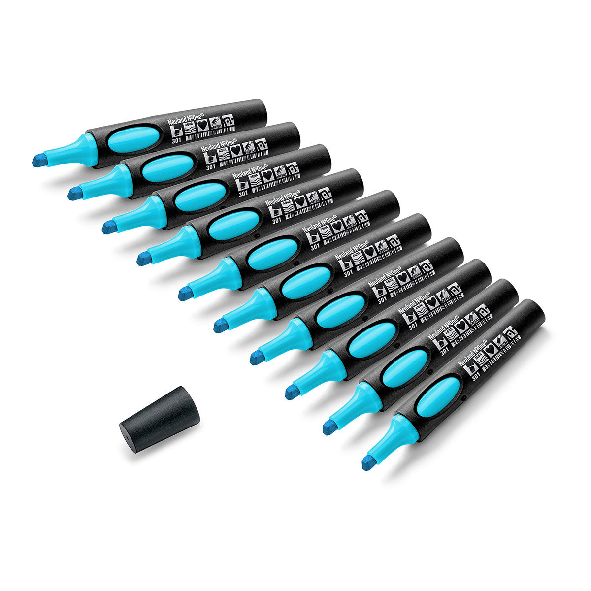 Neuland No.One® Uni Set, 10-Pack Facilitation Markers, wedge nib