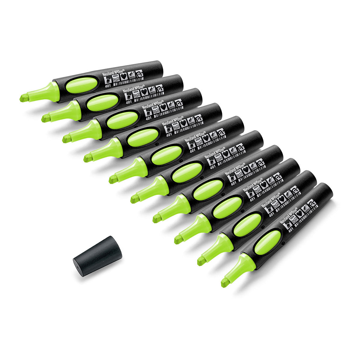 Neuland No.One® Uni Set, 10-Pack Facilitation Markers, wedge nib