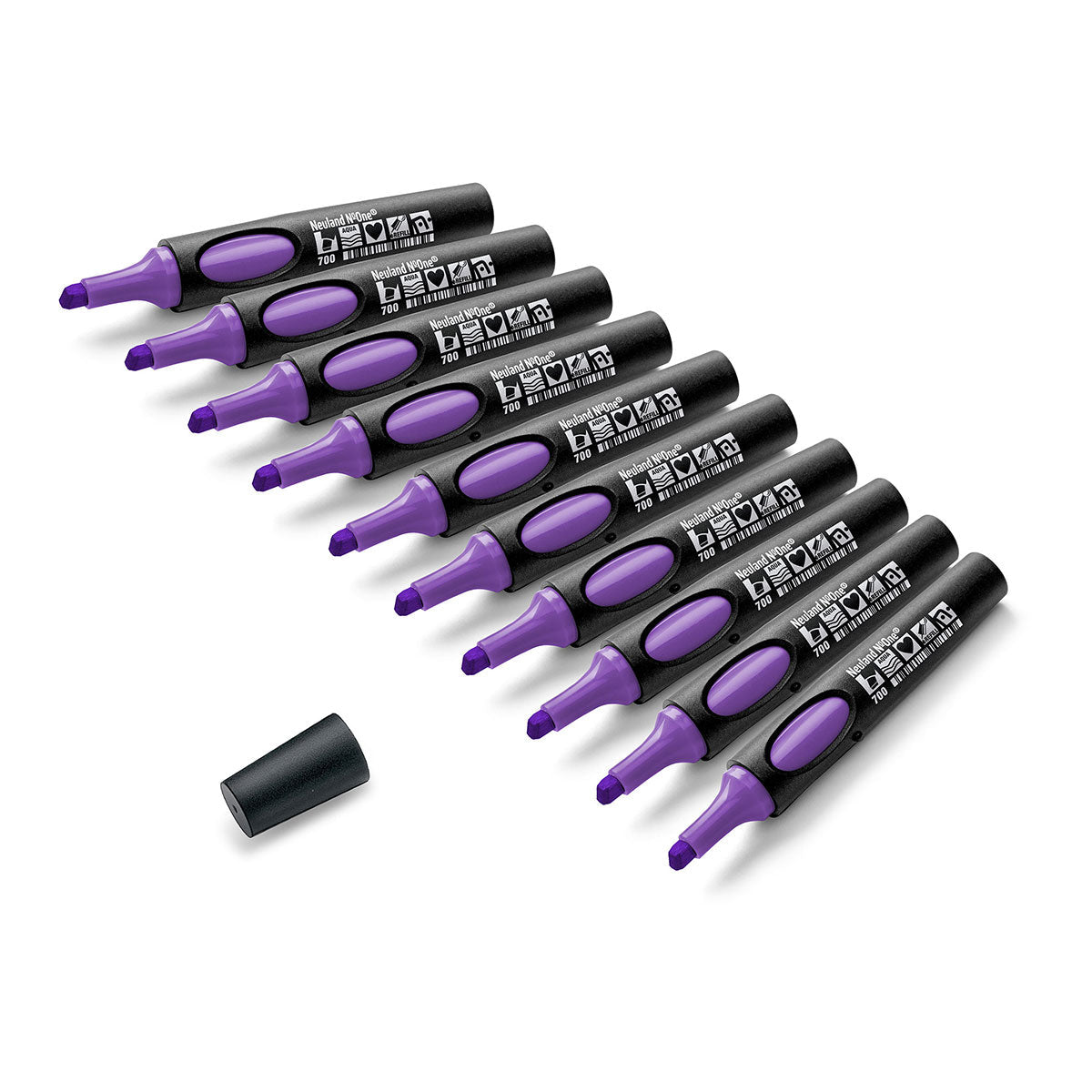Neuland No.One® Uni Set, 10-Pack Facilitation Markers, wedge nib
