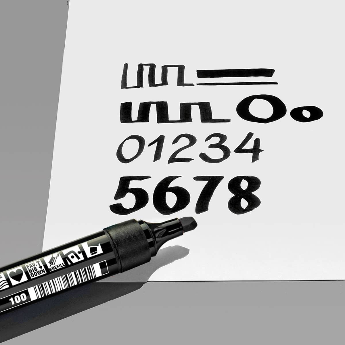 Neuland TwinOne® Color Set, Basic Tones, 10-Pack Facilitation Markers with chisel and brush nib