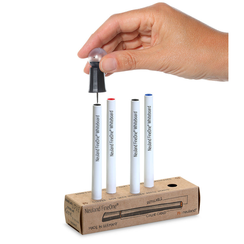 Neuland FineOne® Whiteboard, round nib 1 mm, 5/color set – Set No. W1